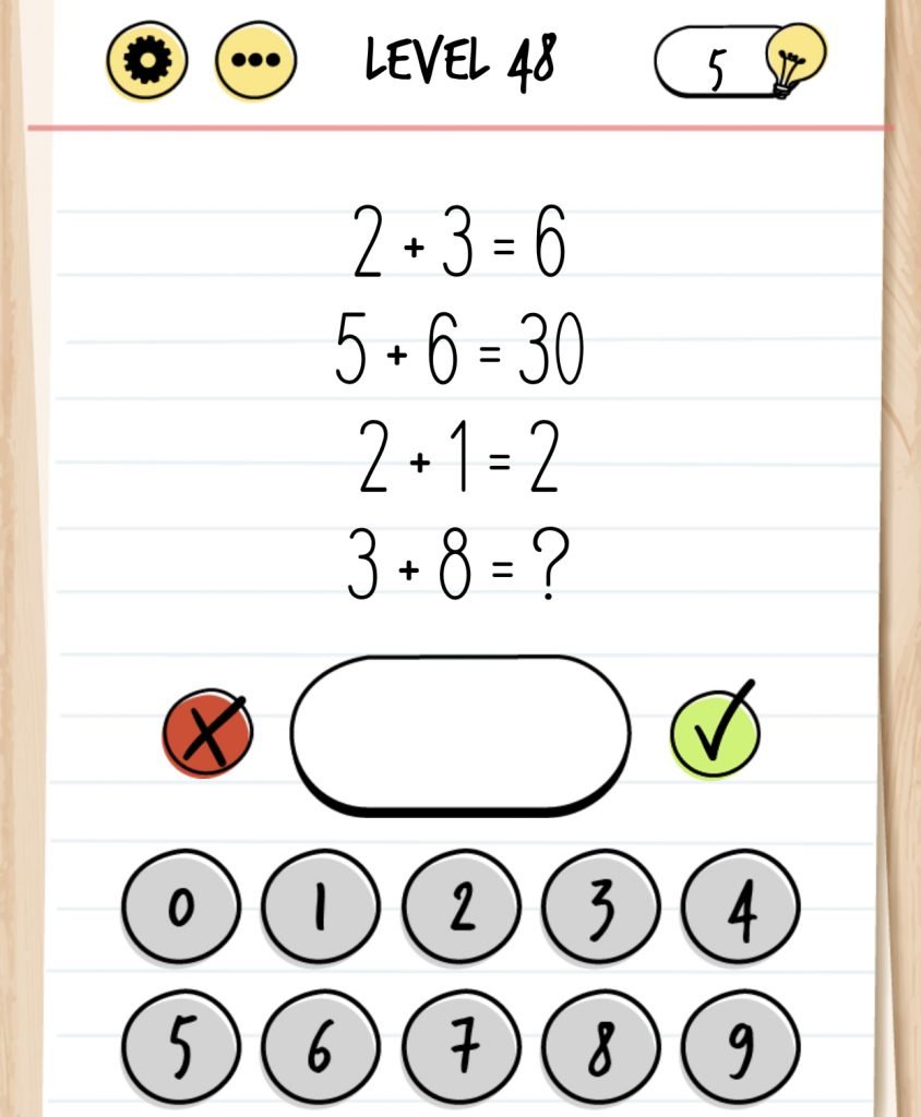 Brain Test: 3+8=? 31 уровень ответы