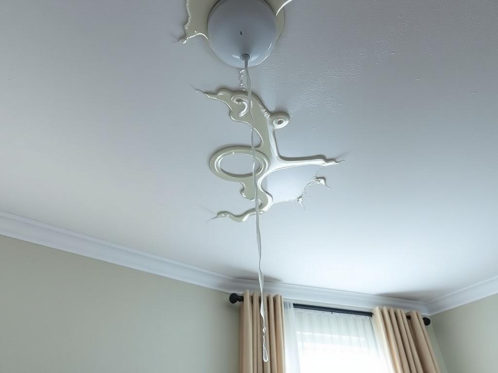 The ceilings are leaking water in the apartment. The ceilings are leaking water in the apartment.фото