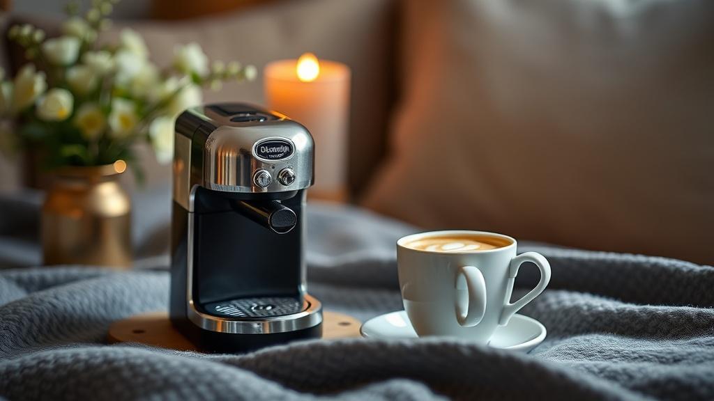 Cozy coffee ritual: DeLonghi for home and complete relaxation. Cozy coffee ritual: DeLonghi for home and complete relaxation.фото